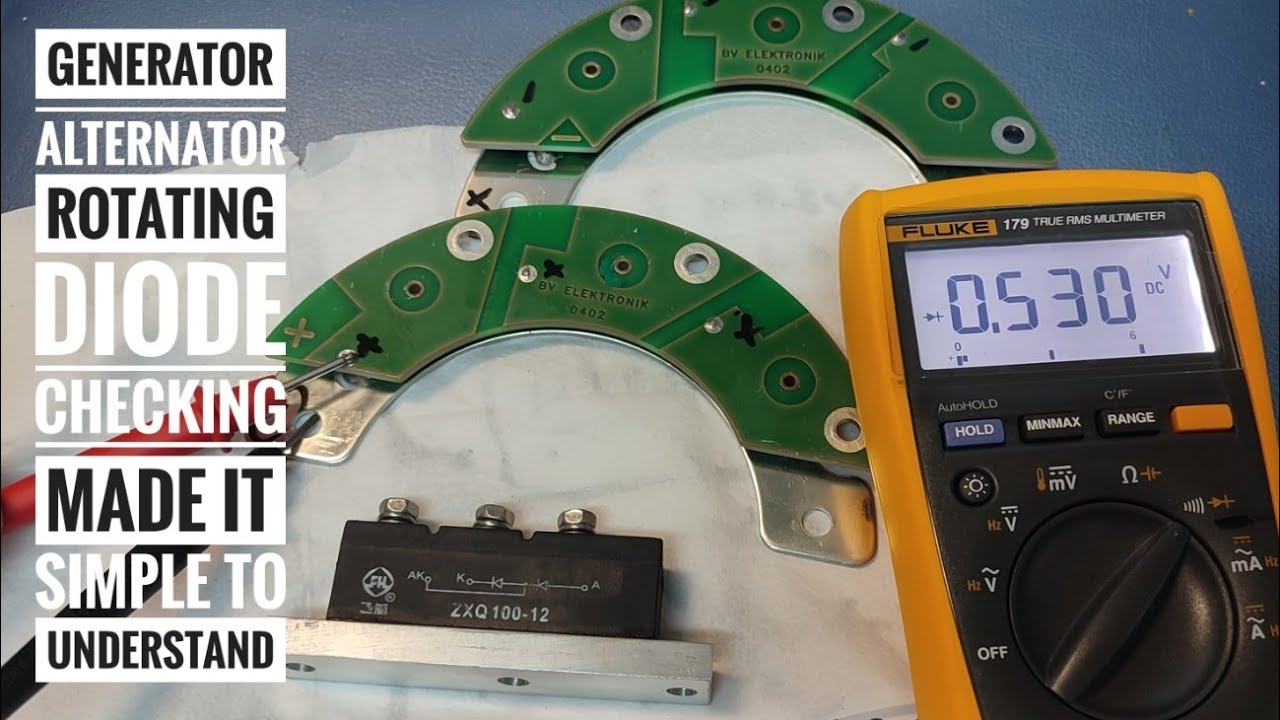 Generator Alternator Rotating Diode Works / checking made it simple / Exciter / Cummins /Hyundai