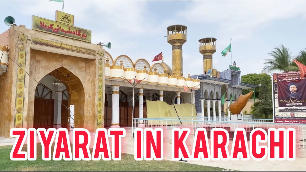 Karachi Ancholi me Roza E Imam Hussain As ki Shabeeh ki Ziyarat | JDC k Qurbani k bara bara janwer😱