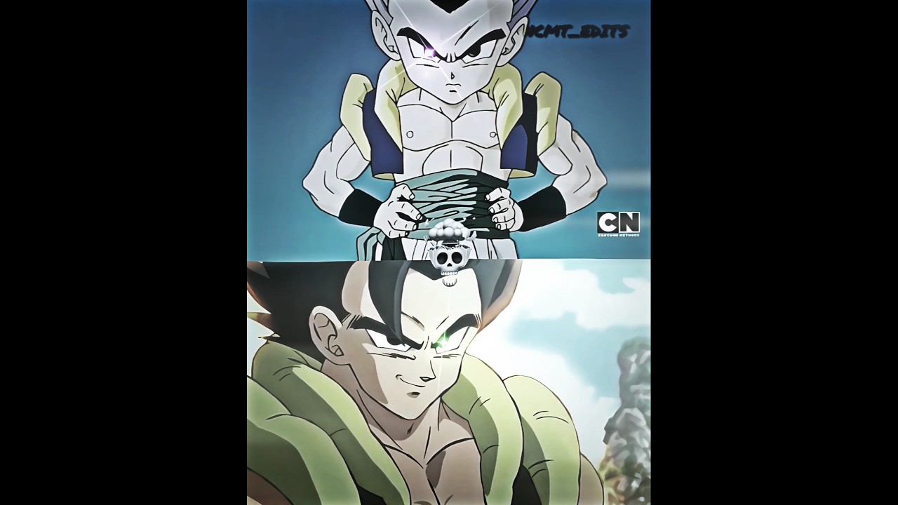 Trunks and Goten x Vegeta and Goku fusion dance ☠️💀 #goku #vegeta #dbs #trunks #goten #skulledit