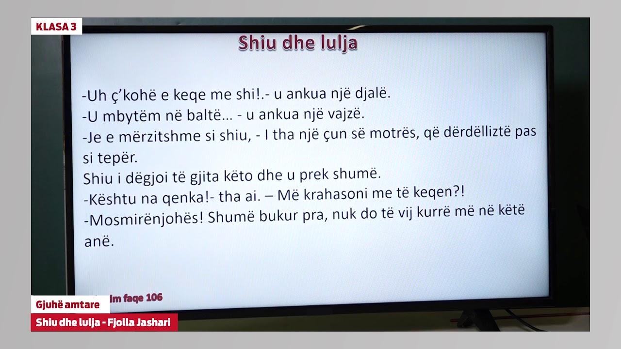 3038 - Gjuhë amtare - Shiu dhe lulja