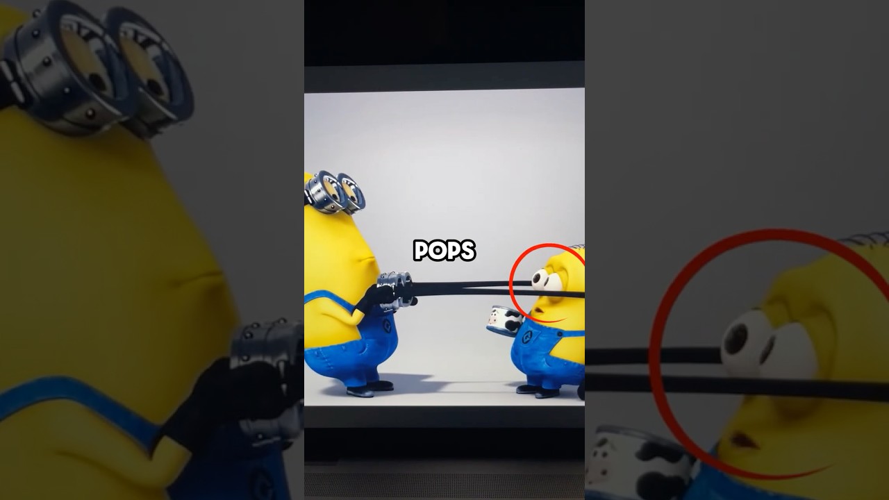 The REAL reason Minions wear goggles 😲🤯 #despicableme #minions