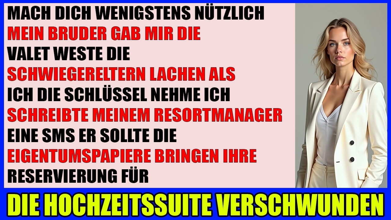 Mein Bruder machte mich zum Parkplatz Einweiser bei der Hochzeit  dabei gehört mir die ganze Resort