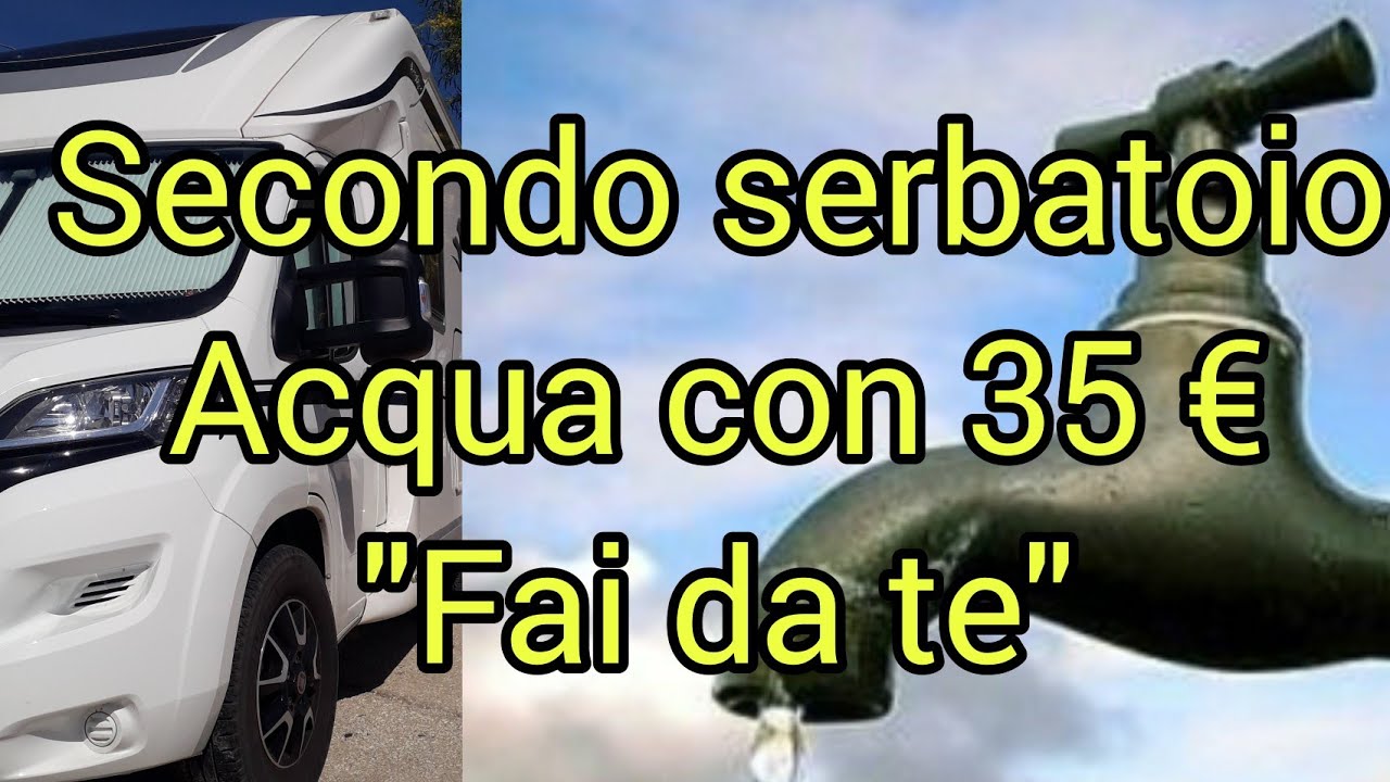 Solo 35 € per il secondo serbatoio acqua -camper- con pompa sommersa 12v. Un bel lavoro 