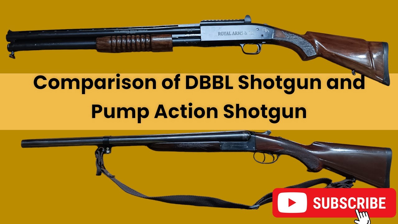 Comparison of Double Barrel (dbbl) and Pump Action Shotgun|#12bore #12gauge @rvvlogofficial