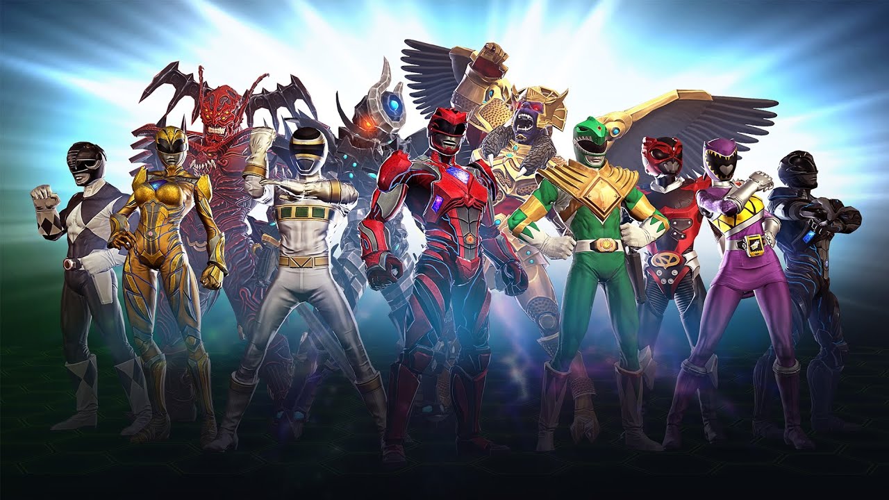 Red mega ranger vs a villain came from space to conquer the earth power ranger legacy war and