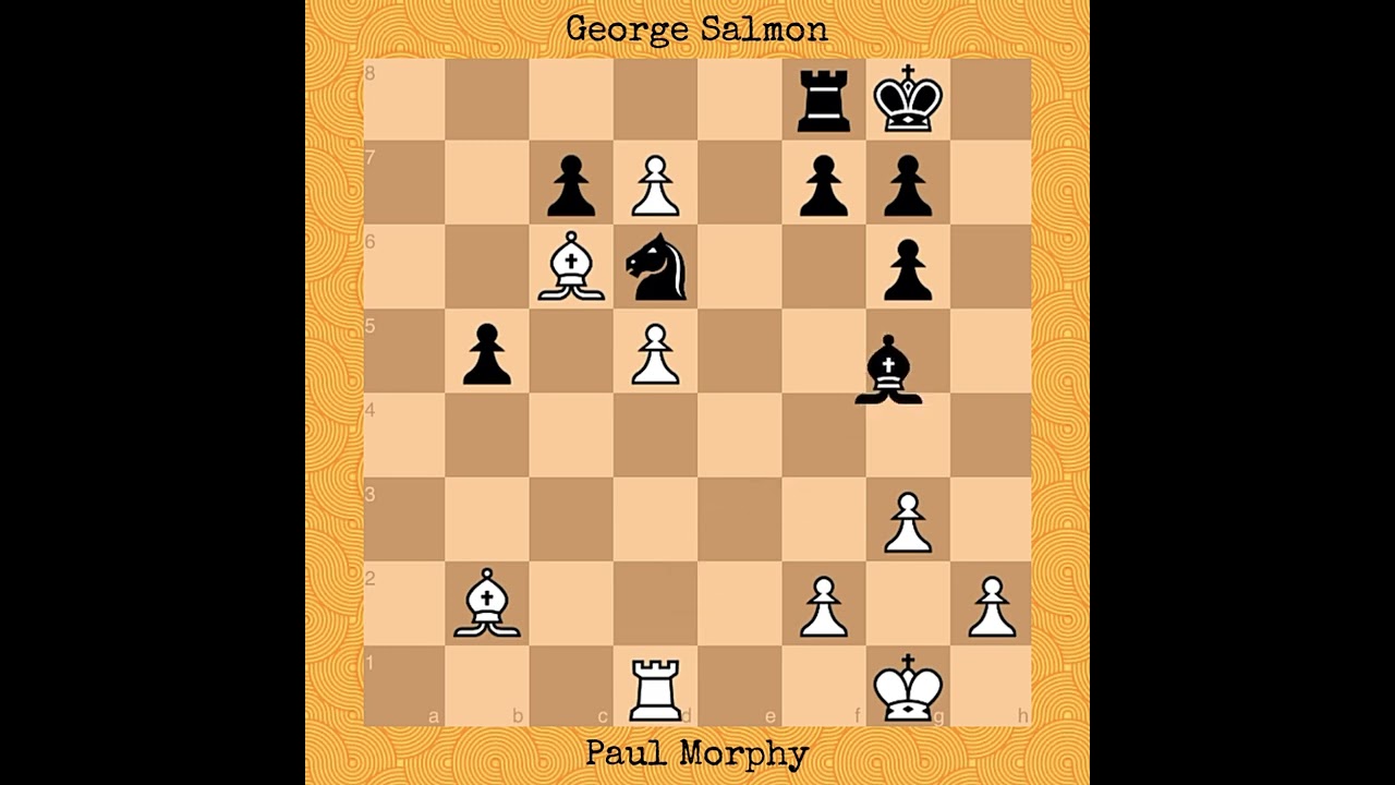 Paul Morphy vs George Salmon | Morphy Blind Simul 8b, Birmingham, 1858