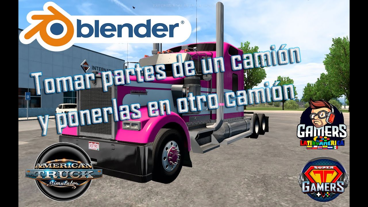 #ATS #Blender - Cómo agregar partes a un camión