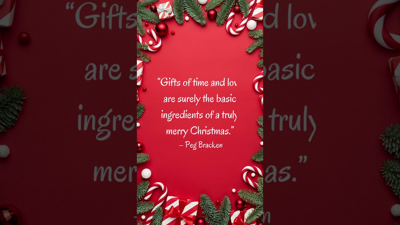 5 CHRISTMAS QUOTES FOR THE HOLIDAY SEASON &bull; MUSIC | #shorts #christmas #holiday