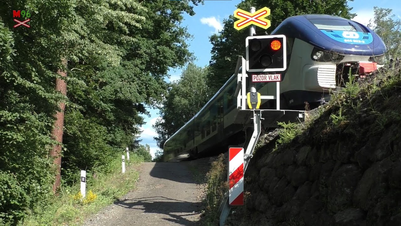Železniční přejezd Nová Role #1 - 6.7.2021 / Czech railroad crossing