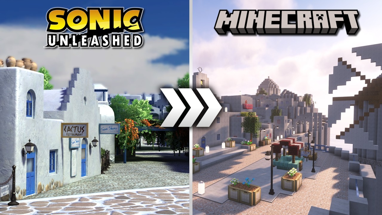 Apotos RECREATED in Minecraft | Hub & Stage