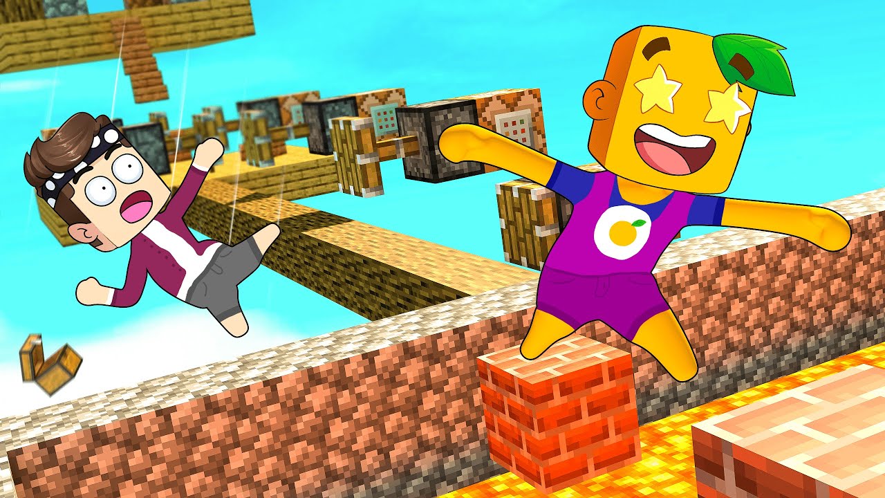 ÜBERLEBE den MINECRAFT PARKOUR in Human Fall Flat!
