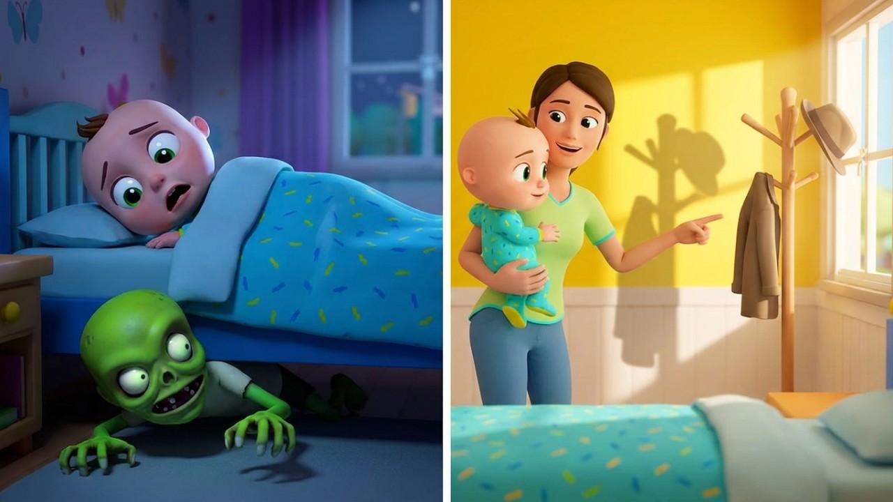 Bad Dreams Baby Song! 👻 What's Under My Bed? I'm So Scared | Cartoons For Children by Baby Berry