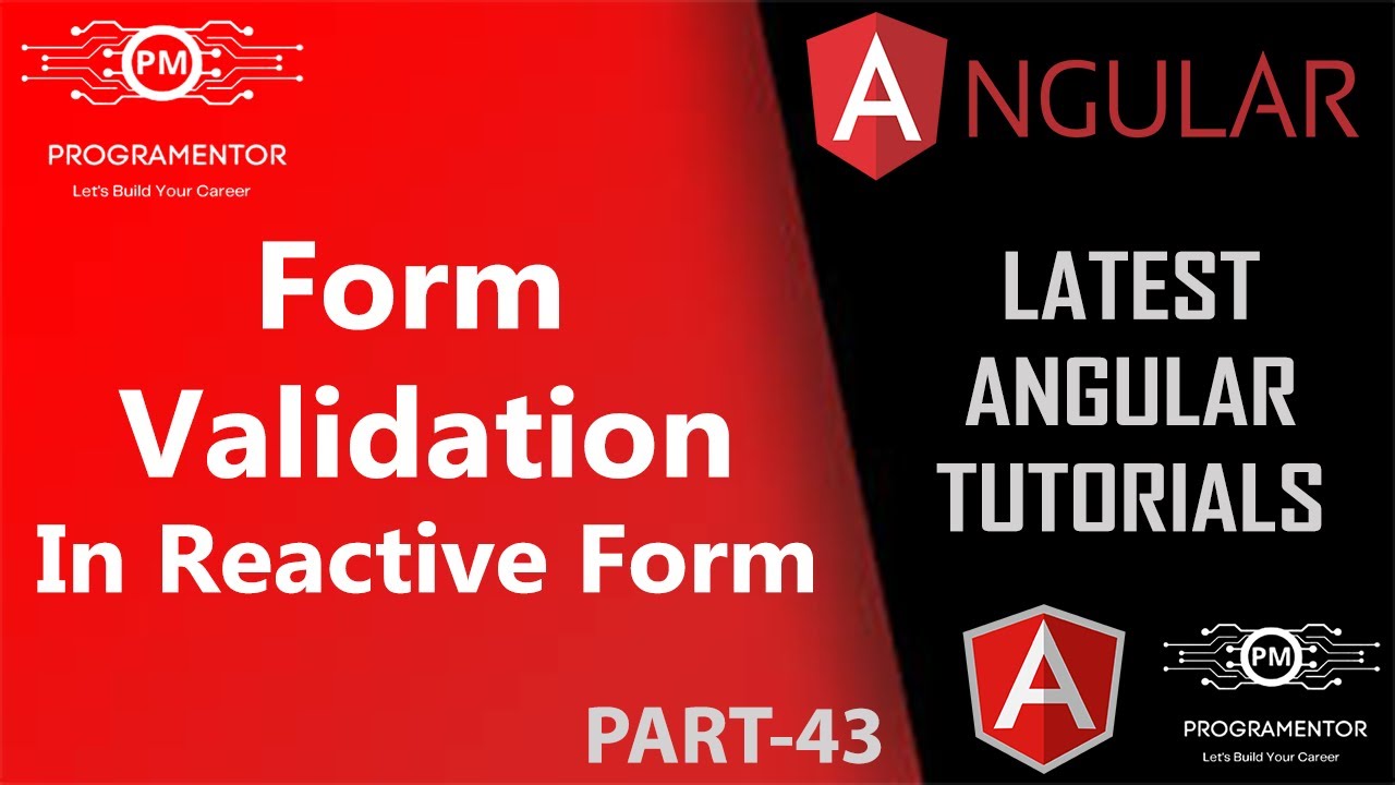43 | Form Validation In Reactive Forms Angular | Angular Reactive Forms | Angular Tuts (Hindi/Urdu)