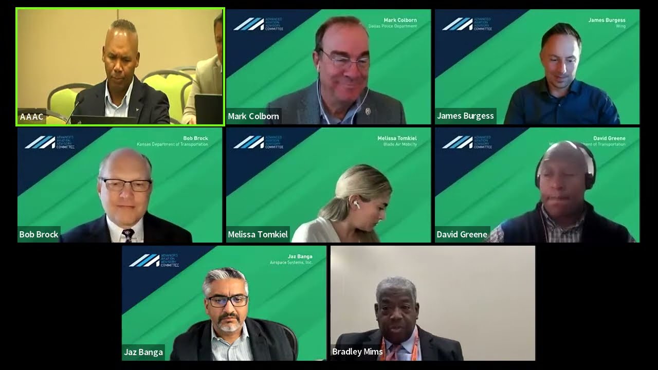 Advanced Aviation Advisory Committee Virtual Public Meeting: Morning Session