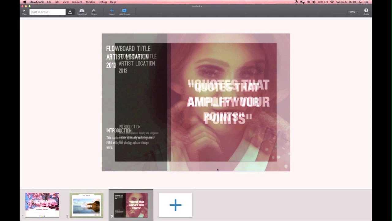 Why Flowboard? | Presentation Software for Mac
