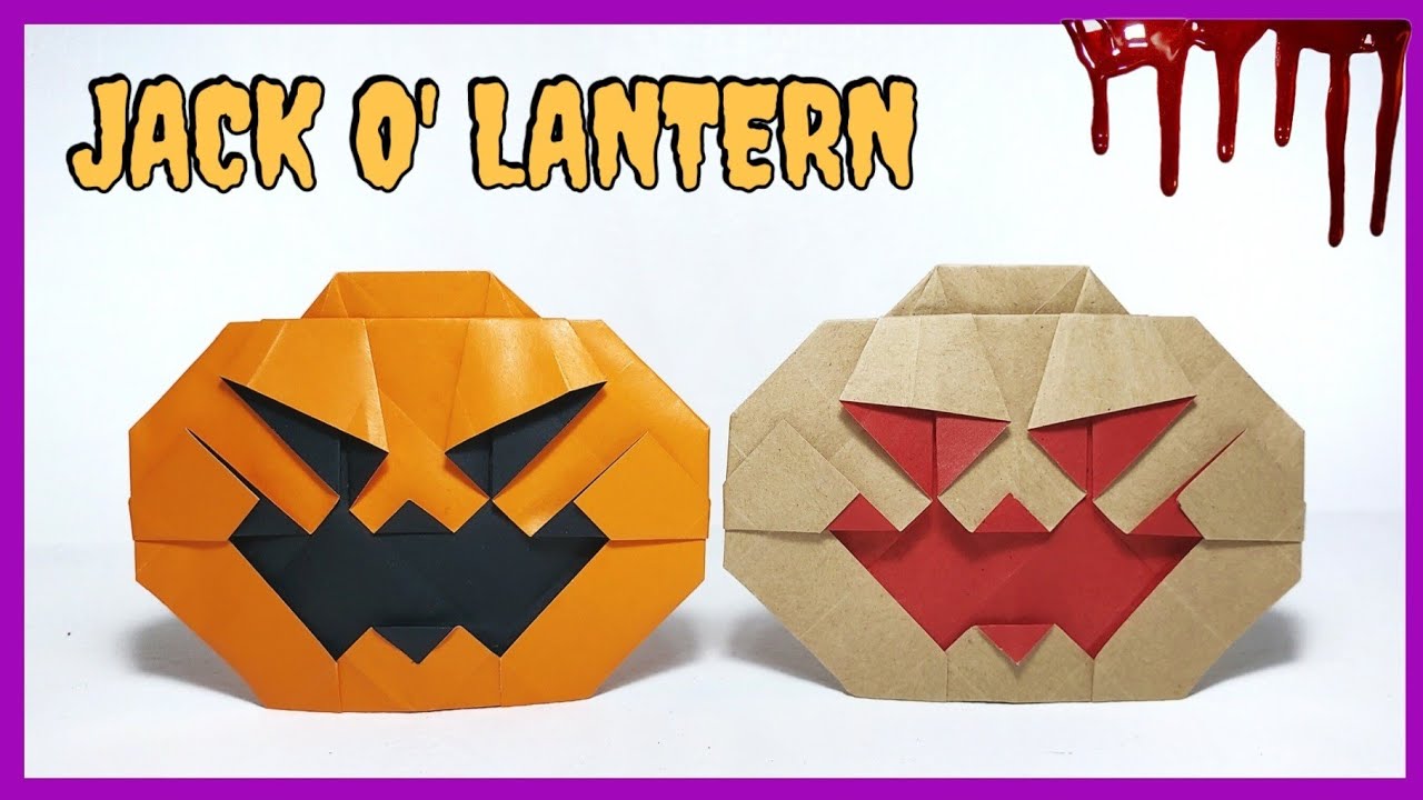 ORIGAMI JACK O' LANTERN (TUTORIAL) 2021