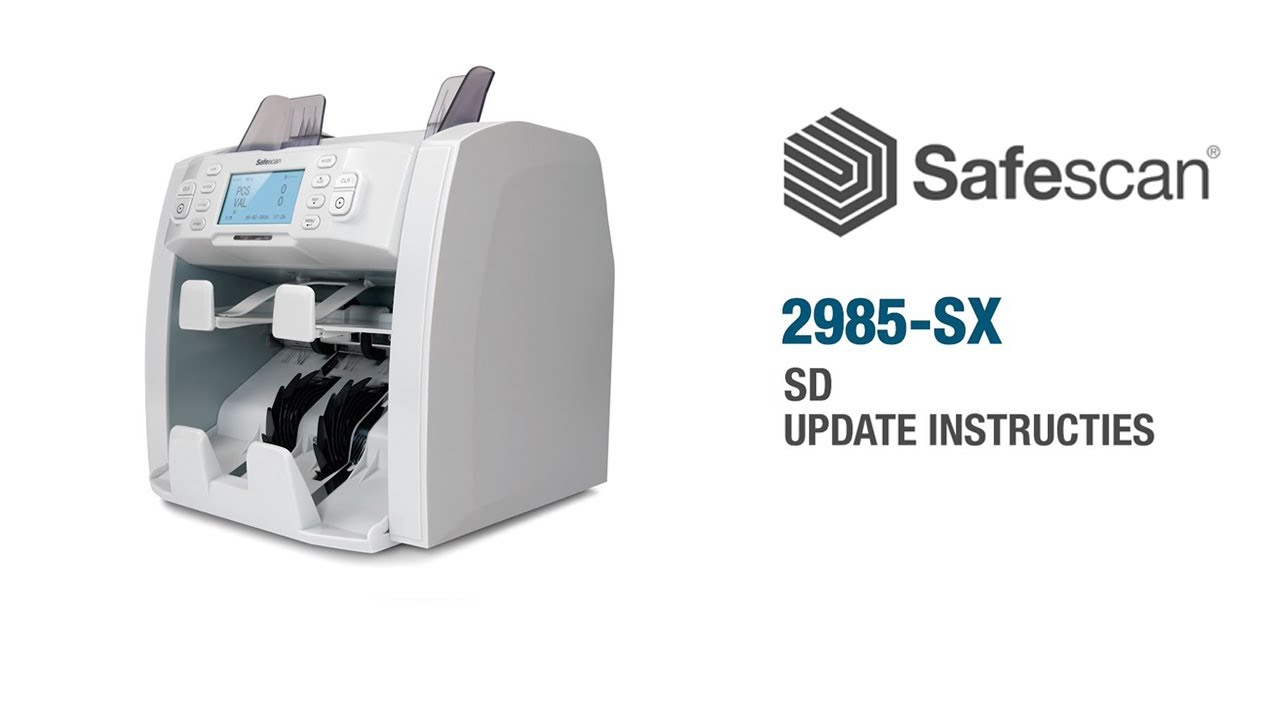 Safescan 2985-SX SD Update Instructies | Nederlands