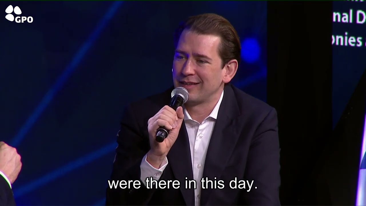 Mr. Sebastian Kurz - 1:1 Discussion at the conference.