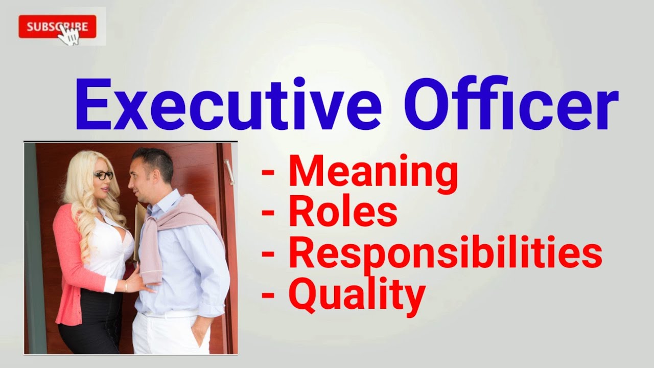 Executive Officer | Job Description | Roles and Responsibilities | Qualities and Skills | Job Pro...