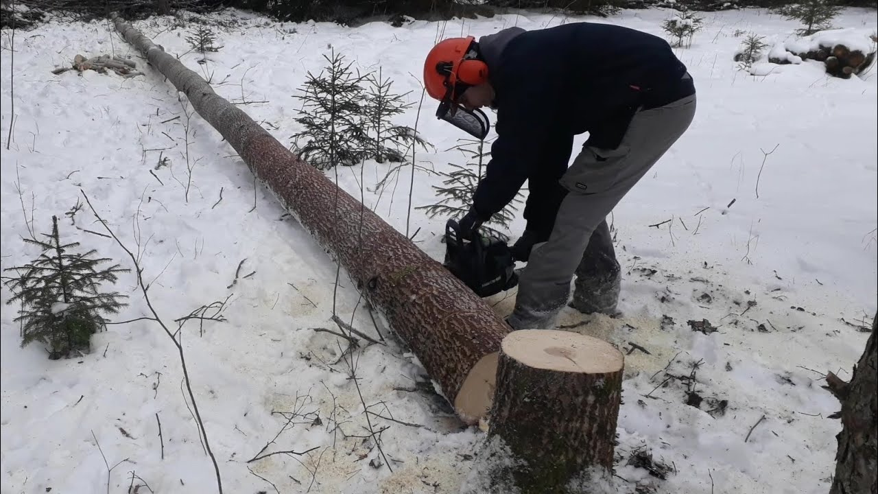 Making firewood, step by step.