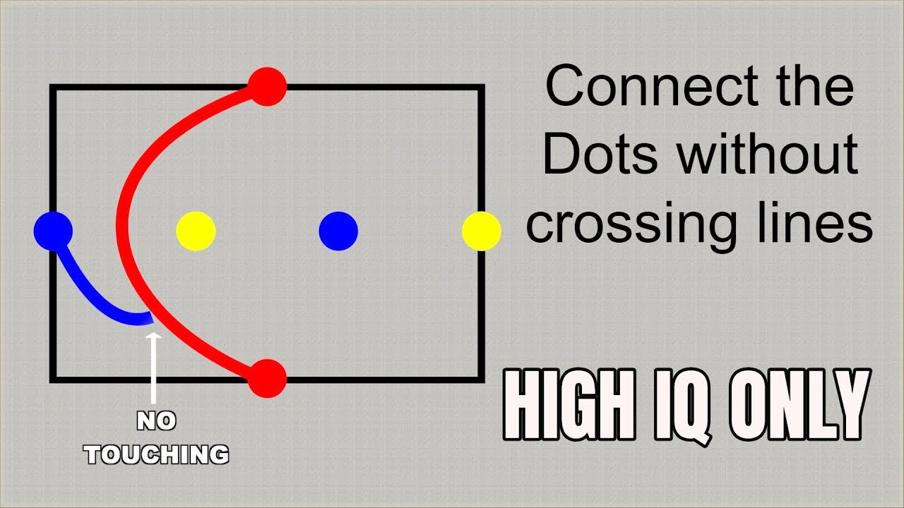 High IQ Test | Connect the Dots of Same Color without crossing lines