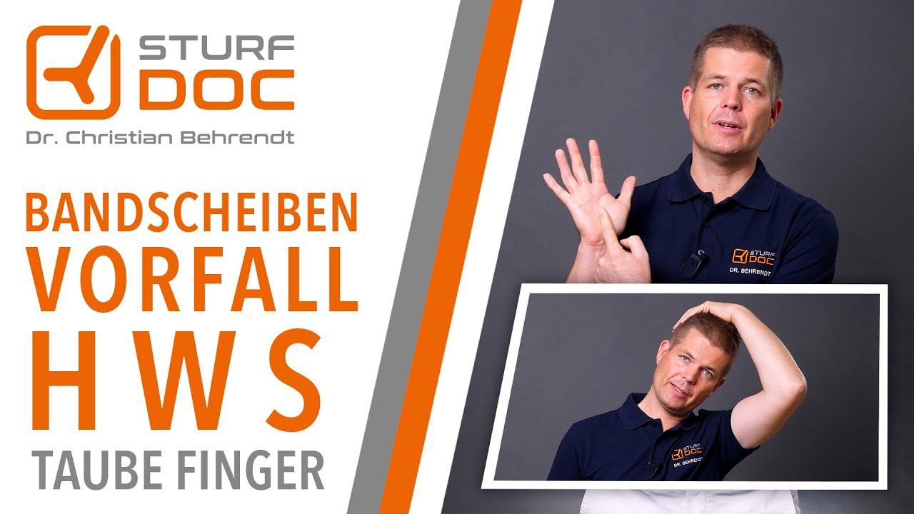 Bandscheibenvorfall Halswirbelsäule - Taube Finger?
