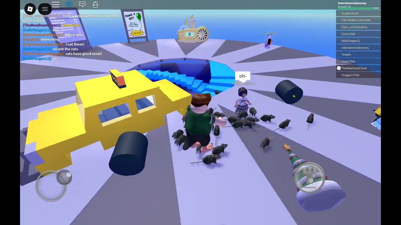 Playing with an admin in roblox rowind natural disaster survival