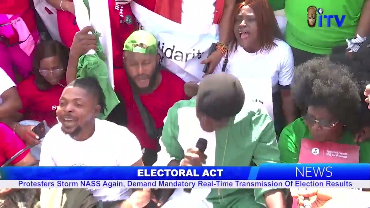 Protecters Storm NASS Again, Demand Mandatory Real-Time Transmission Of Election Result
