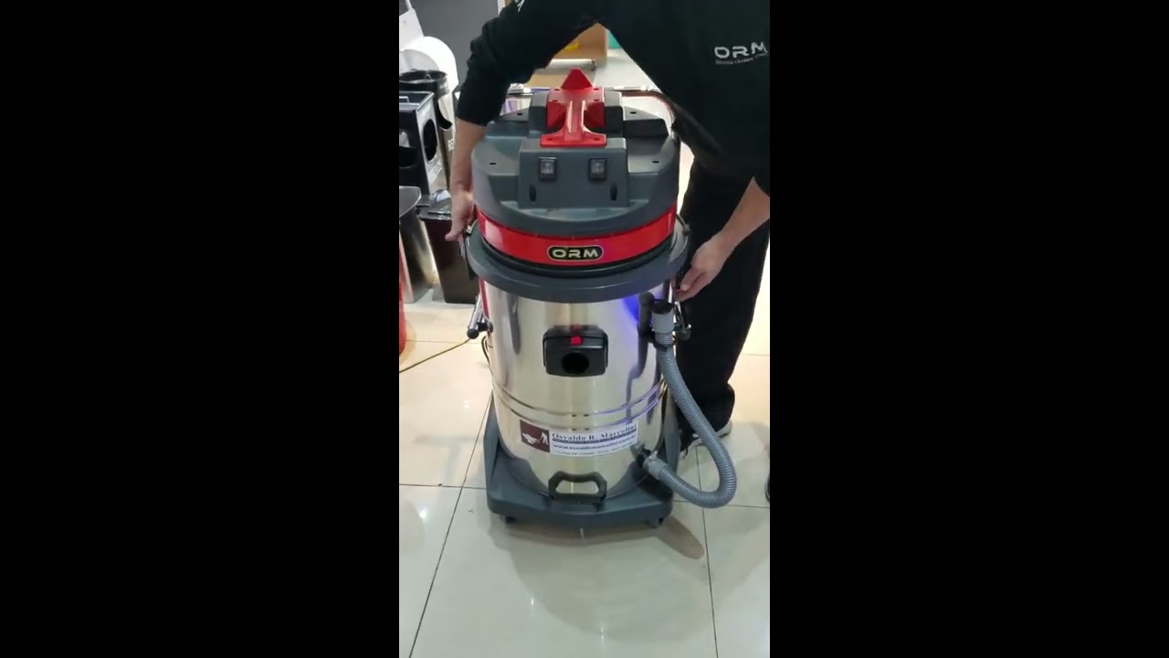 ASPIRADORA PROFESIONAL INOXIDABLE 60 LTS DOBLE MOTOR ORM