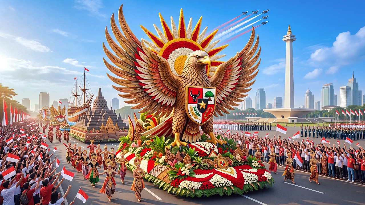 🇮🇩 81st Indonesia Independence Day 2026 🎉 Jakarta Flower Parade & Grand National Celebration | 4K