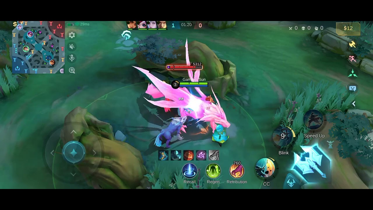 #mobilelegends Pakai Hero Kecil Zilong, Biar enak war