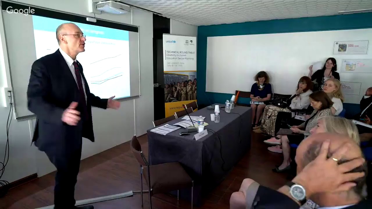 Technical Round Table on Inclusive Education: Opening session & Introduction