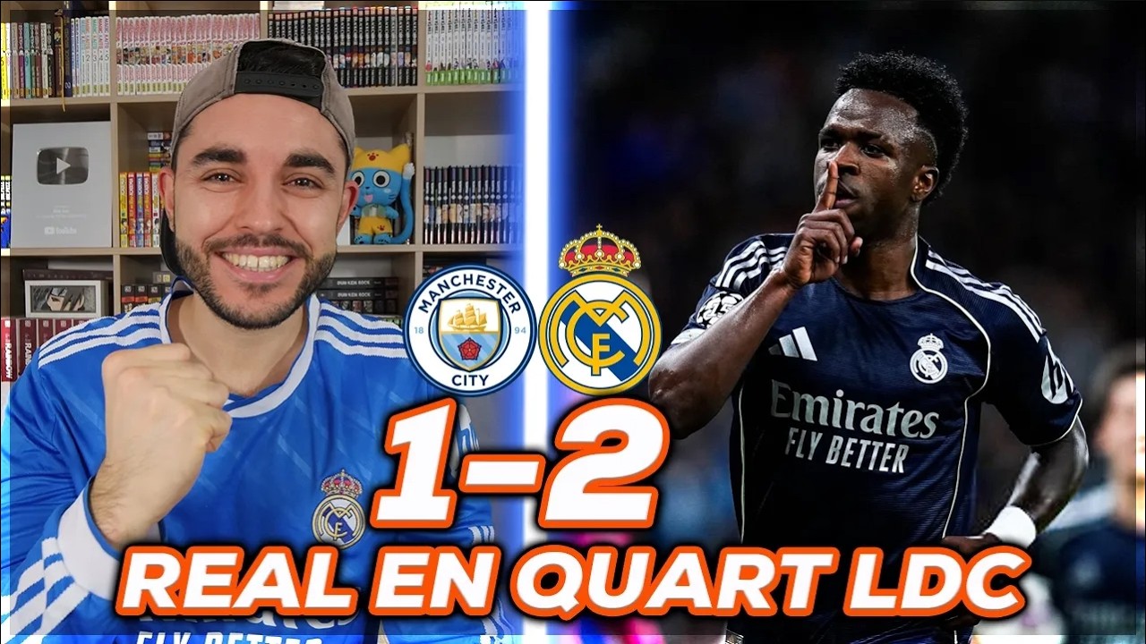 Le Real En Quart ! Vinicius Doublé ! Résumé Manchester City 1-2 Real Madrid