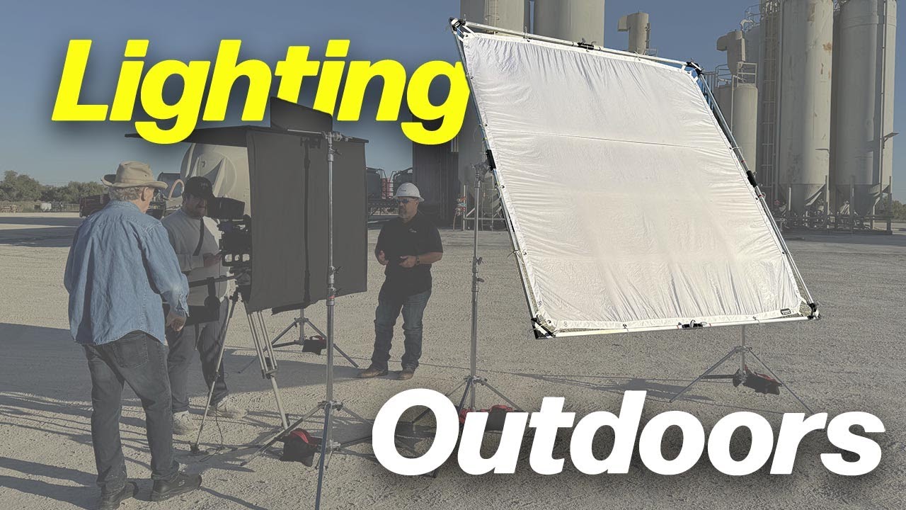 How to, Lighting Outdoor Interviews | Diffusing Sunlight - Pro Vlog 58