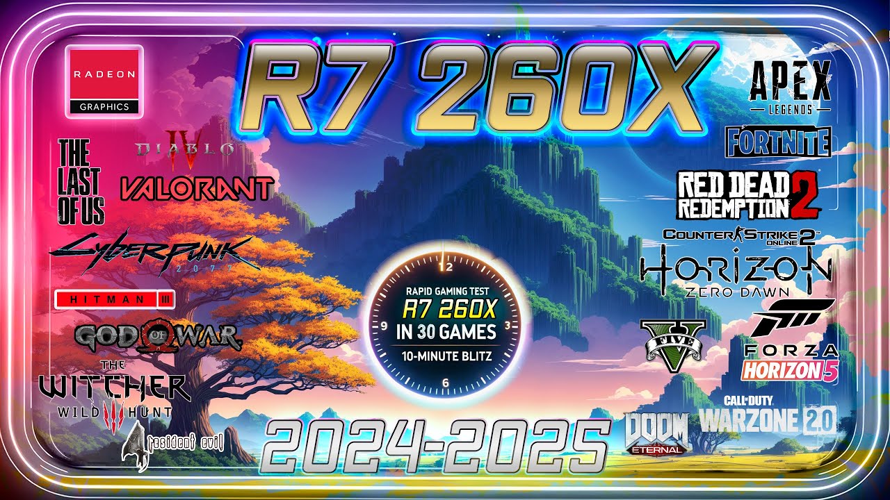 ⭕AMD Radeon R7 260X in 30 Games | in 2025 &ndash; OLDBUTGOLD