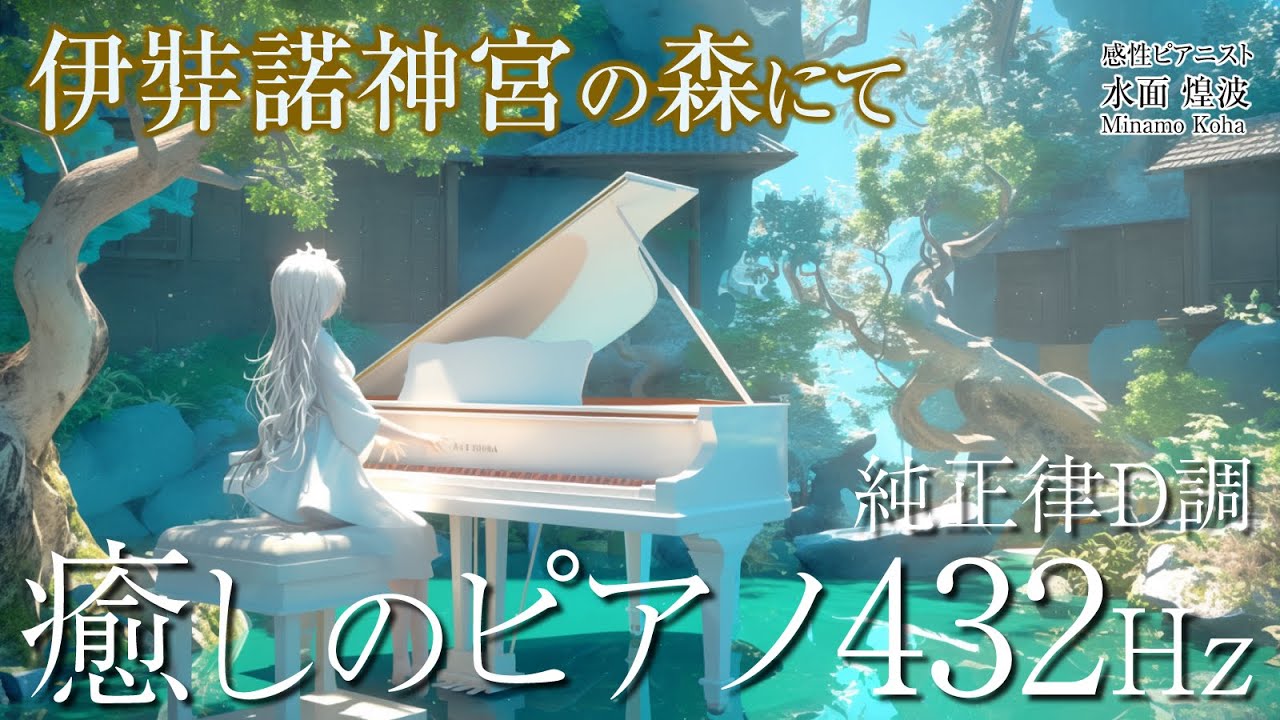 【朝用BGMに最適なピアノと自然の音】純正律432Hz&鳥のさえずりの癒し120分※途中広告なし