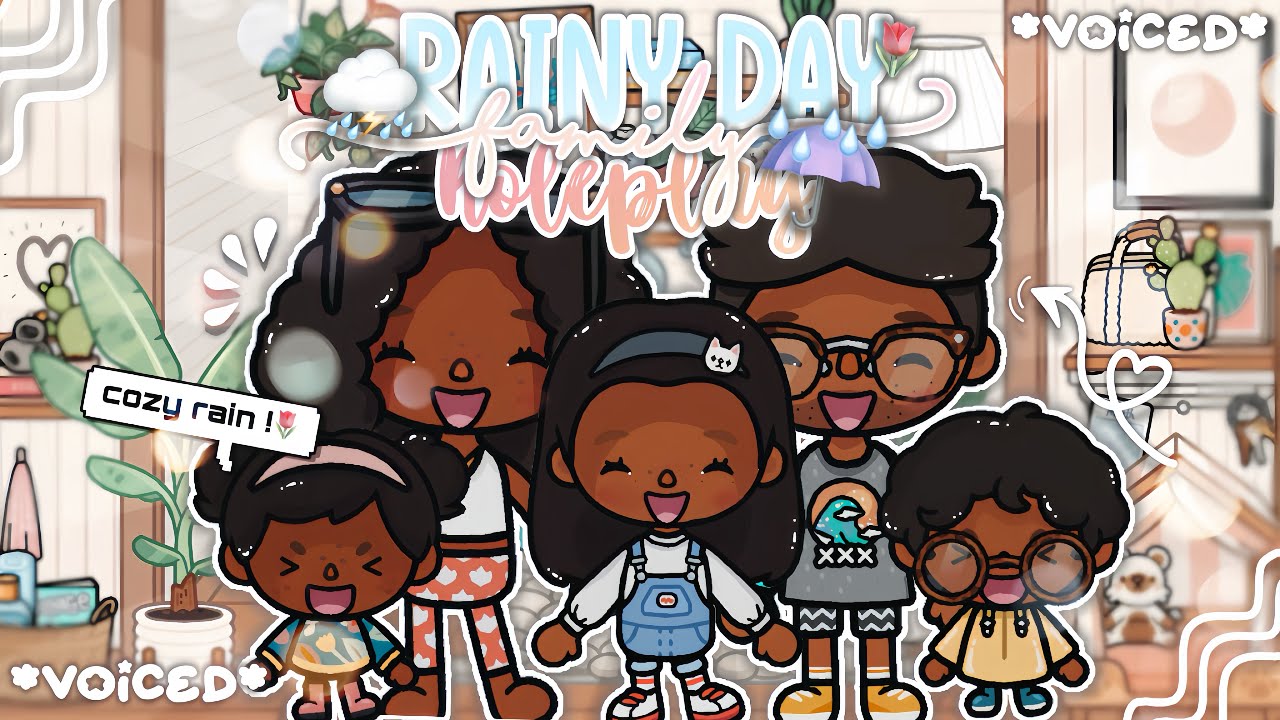 *AESTHETIC* Rainy Day Roleplay⛈️🌷🫶🏾 || *VOICED🎙️* || Toca Boca Life World Roleplay🌎💘🎬