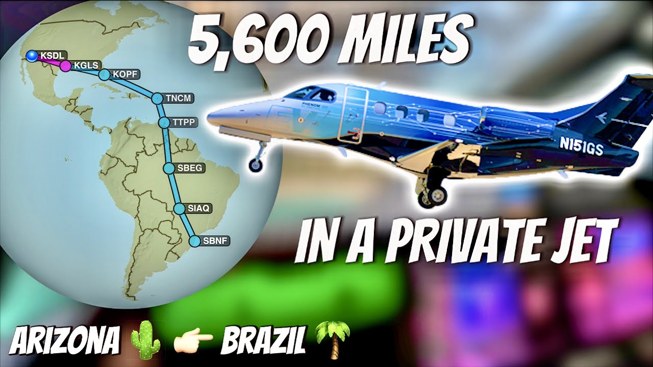 Полёт на Phenom 100 Arizona в Бразилию! (видеоблог полётов по ППП)