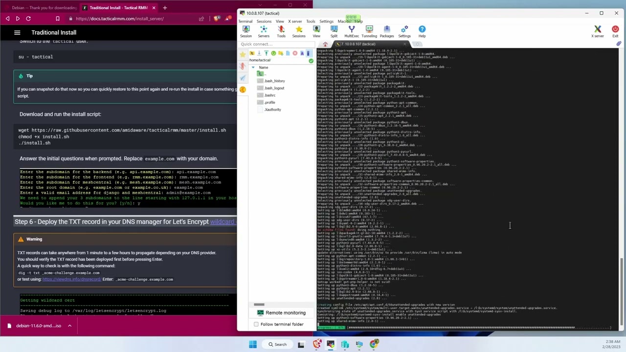Tactical RMM - Install under hyperv