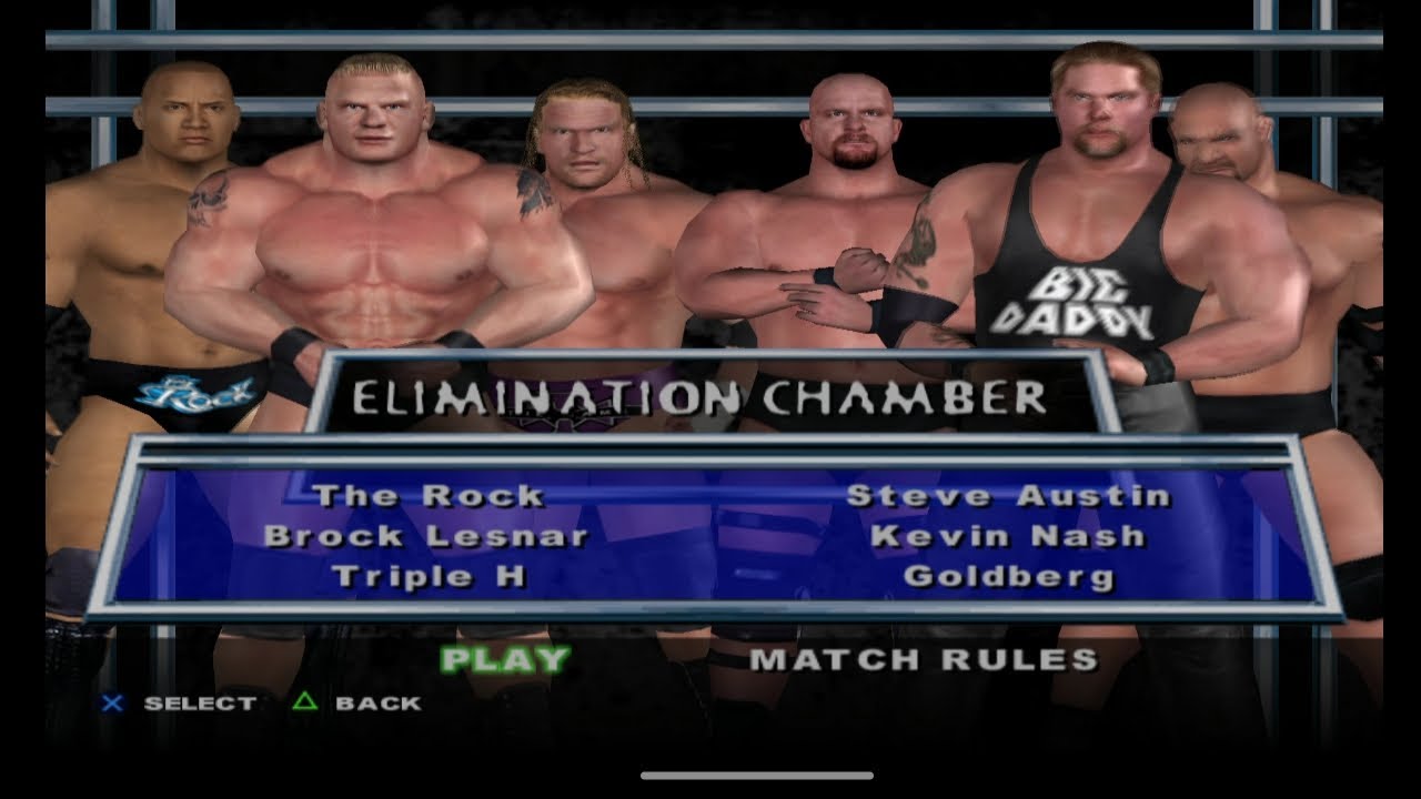 WWE SMACKDOWN HERE COMES THE PAIN, PS2 GAMEPLAY, ELIMINATION CHAMBER EPIC MATCH😍😍😍#wwe #smackdown