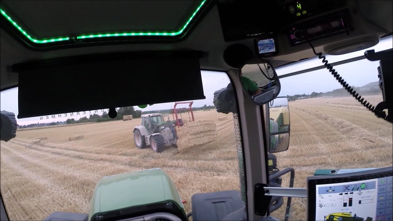 Strohpressen mit SD-Agrar Teil 1/ Cabview/ Fendt 828 + Krone BiGPACK 1270 VC High Speed