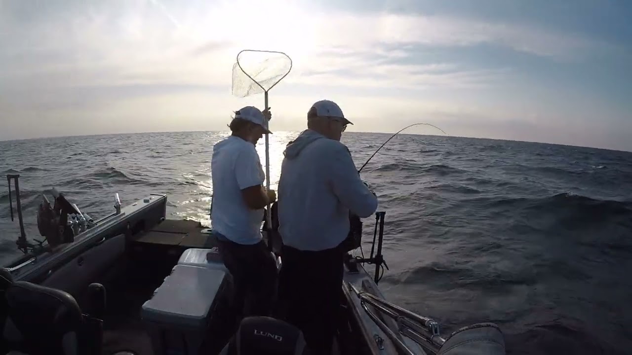 Lake Erie Jigging Walleye Livescope with AA Charters