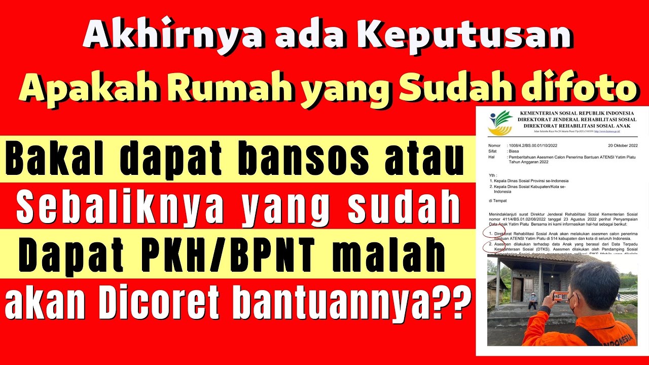 APAKAH RUMAH ANGGOTA PKH DAN BPNT YANG DISURVEI DAN DIFOTO BAKAL DICORET BANSOSNYA