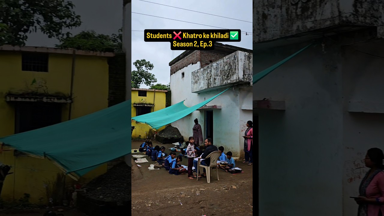 Shocking Reality of Govt Schools: Studying Under a Net Beside Road 🚨 #FixOurSchools