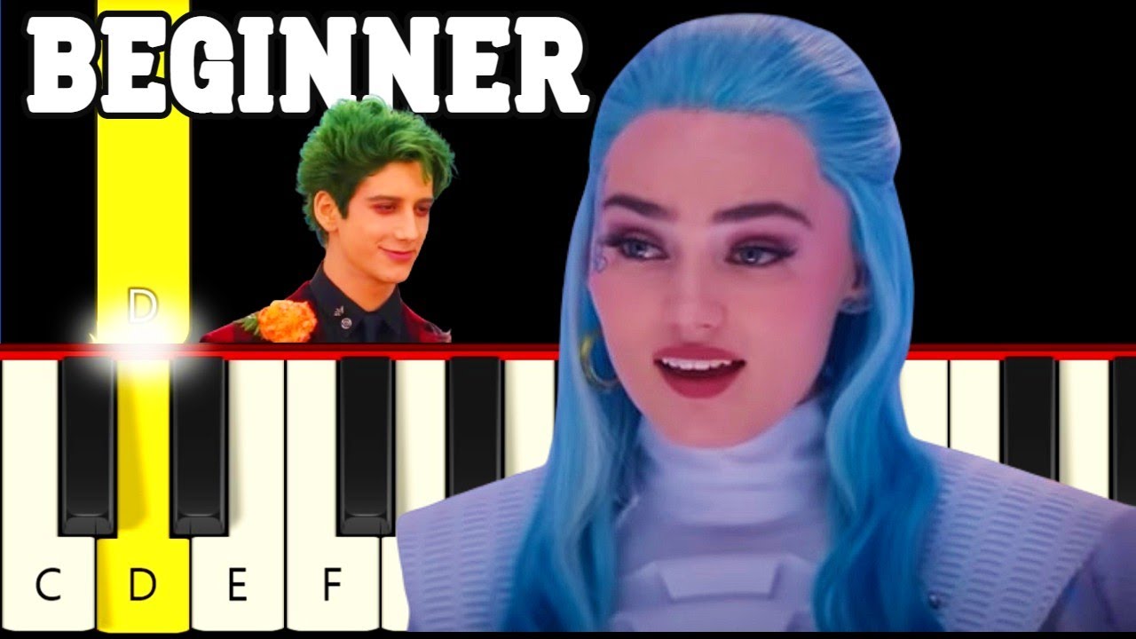 5 Songs from Zombies 3 - Easy and Slow Piano tutorial - Beginner