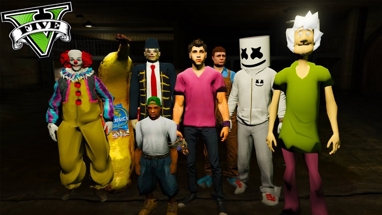 ** ENFRENTO A TODOS MIS ENEMIGOS !! ** (It, Chabelo,Ayuwoki,Shaggy) - GTA V