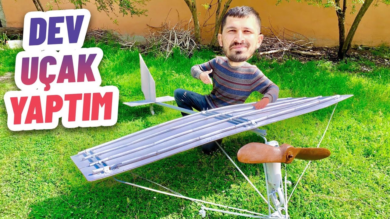 ELEKTİRİKLİ MOTORDAN DEV UÇAK YAPTIM