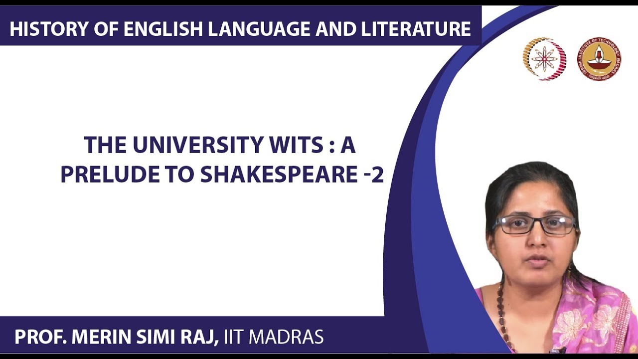The University Wits : A Prelude to Shakespeare