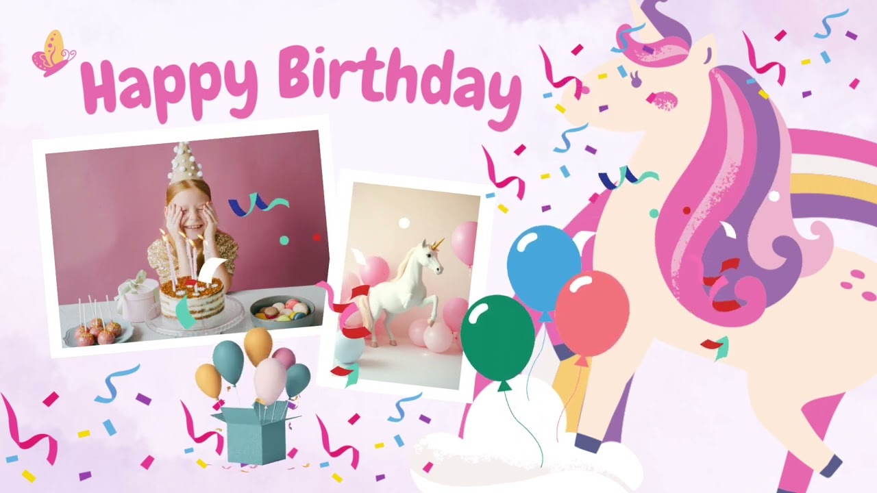 Einhorn Party Song für Kinder | Happy Birthday Musik mit Regenbogen-Magie