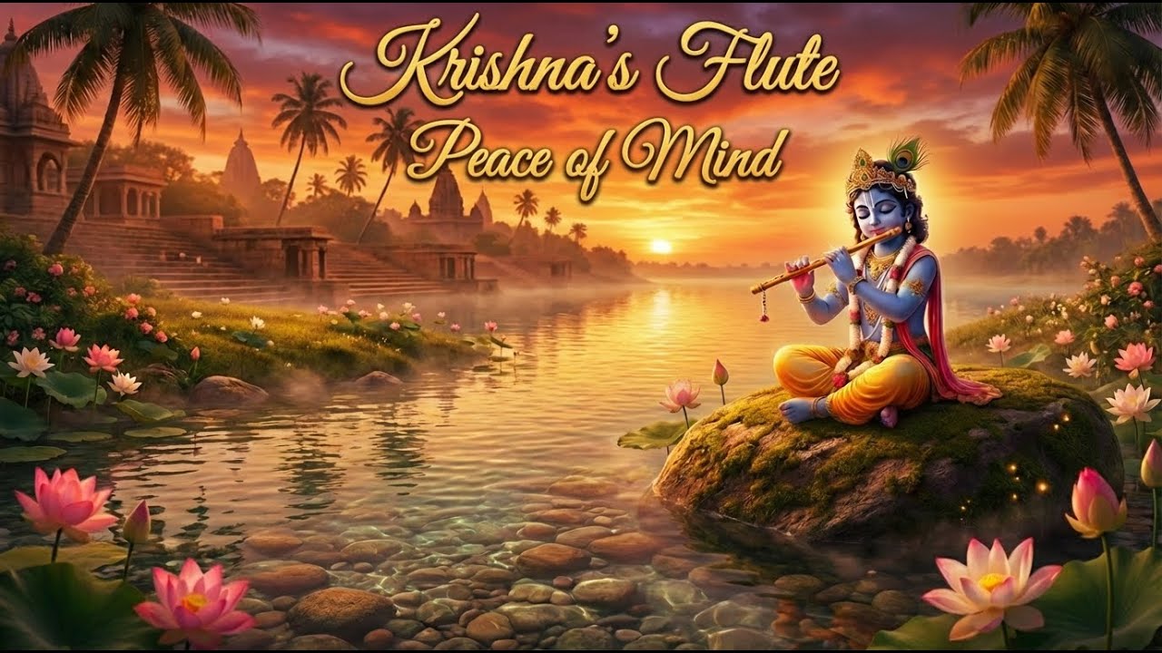 🔴 LIVE | Krishna Flute Music 🎶 | Stress Relief | Deep Peace Meditation